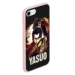 Чехол iPhone 7/8 матовый Yasuo, цвет: 3D-светло-розовый — фото 2