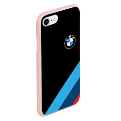 Чехол iPhone 7/8 матовый BMW, цвет: 3D-светло-розовый — фото 2