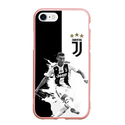 Чехол iPhone 7/8 матовый Cristiano Ronaldo, цвет: 3D-светло-розовый