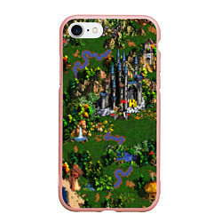 Чехол iPhone 7/8 матовый Heroes of Might and Magic, цвет: 3D-светло-розовый