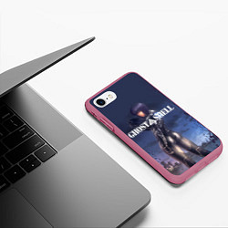 Чехол iPhone 7/8 матовый Призрак в доспехах, цвет: 3D-малиновый — фото 2