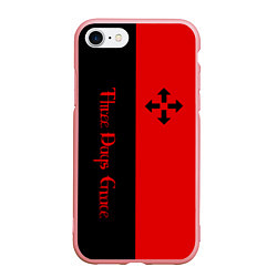Чехол iPhone 7/8 матовый Three Days Grace, цвет: 3D-баблгам