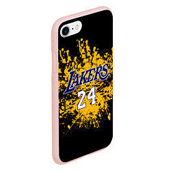 Чехол iPhone 7/8 матовый Kobe Bryant, цвет: 3D-светло-розовый — фото 2