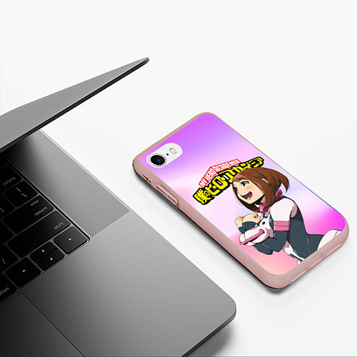 Чехол iPhone 7/8 матовый MY HERO ACADEMIA / 3D-Светло-розовый – фото 3