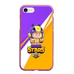 Чехол iPhone 7/8 матовый BRAWL STARS BEA, цвет: 3D-малиновый