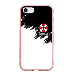 Чехол iPhone 7/8 матовый UMBRELLA CORP, цвет: 3D-светло-розовый