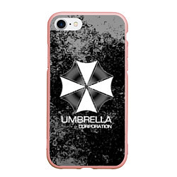 Чехол iPhone 7/8 матовый UMBRELLA CORP, цвет: 3D-светло-розовый