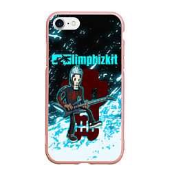 Чехол iPhone 7/8 матовый LIMP BIZKIT, цвет: 3D-светло-розовый