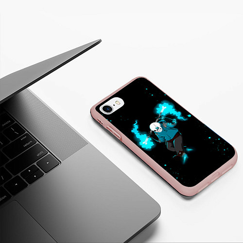 Чехол iPhone 7/8 матовый Undertale / 3D-Светло-розовый – фото 3