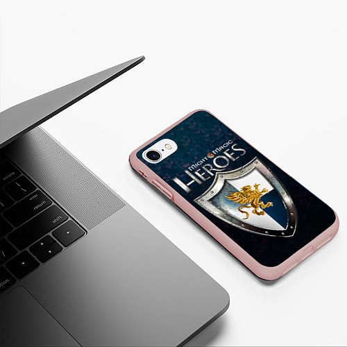 Чехол iPhone 7/8 матовый Heroes of Might and Magic / 3D-Светло-розовый – фото 3