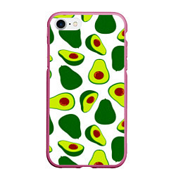 Чехол iPhone 7/8 матовый Avokado, цвет: 3D-малиновый
