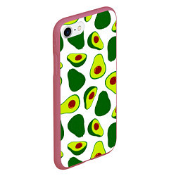 Чехол iPhone 7/8 матовый Avokado, цвет: 3D-малиновый — фото 2