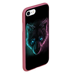 Чехол iPhone 7/8 матовый Neon Style, цвет: 3D-малиновый — фото 2