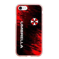 Чехол iPhone 7/8 матовый UMBRELLA CORPORATION, цвет: 3D-светло-розовый