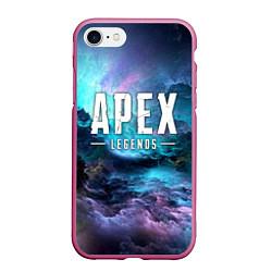 Чехол iPhone 7/8 матовый APEX LEGENDS, цвет: 3D-малиновый