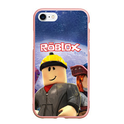 Чехол iPhone 7/8 матовый ROBLOX, цвет: 3D-светло-розовый