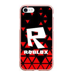 Чехол iPhone 7/8 матовый Roblox, цвет: 3D-светло-розовый