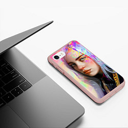 Чехол iPhone 7/8 матовый Billie Pinky Wave, цвет: 3D-светло-розовый — фото 2