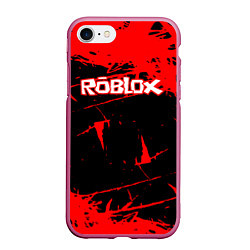 Чехол iPhone 7/8 матовый ROBLOX, цвет: 3D-малиновый