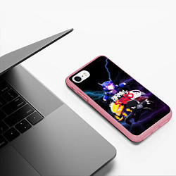 Чехол iPhone 7/8 матовый Brawl Stars CROW, цвет: 3D-баблгам — фото 2