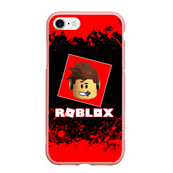 Чехол iPhone 7/8 матовый ROBLOX, цвет: 3D-светло-розовый