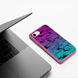 Чехол iPhone 7/8 матовый Imagine Dragons, цвет: 3D-малиновый — фото 2