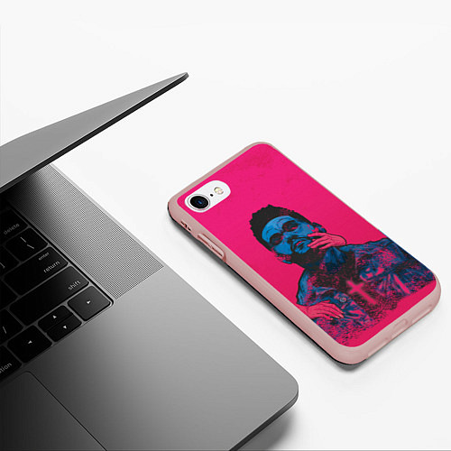 Чехол iPhone 7/8 матовый The Weekend / 3D-Светло-розовый – фото 3