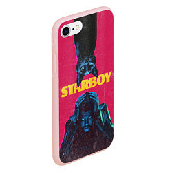 Чехол iPhone 7/8 матовый STARBOY, цвет: 3D-светло-розовый — фото 2