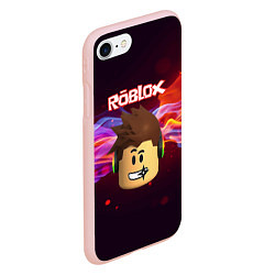 Чехол iPhone 7/8 матовый ROBLOX, цвет: 3D-светло-розовый — фото 2