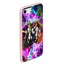 Чехол iPhone 7/8 матовый Bungou Stray Dogs, цвет: 3D-светло-розовый — фото 2