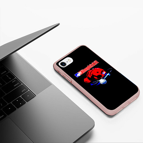 Чехол iPhone 7/8 матовый LIMP BIZKIT / 3D-Светло-розовый – фото 3