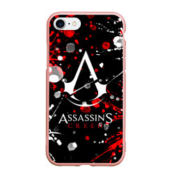 Чехол iPhone 7/8 матовый ASSASSIN'S CREED, цвет: 3D-светло-розовый