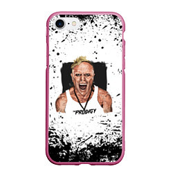 Чехол iPhone 7/8 матовый THE PRODIGY, цвет: 3D-малиновый