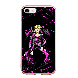 Чехол iPhone 7/8 матовый JOJOS BIZARRE ADVENTURE, цвет: 3D-светло-розовый