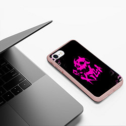 Чехол iPhone 7/8 матовый KILLER QUEEN, цвет: 3D-светло-розовый — фото 2