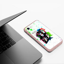 Чехол iPhone 7/8 матовый Queen, цвет: 3D-светло-розовый — фото 2
