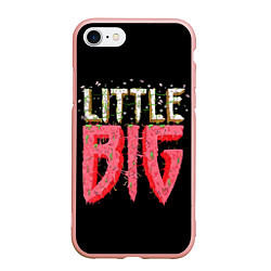 Чехол iPhone 7/8 матовый Little Big, цвет: 3D-светло-розовый