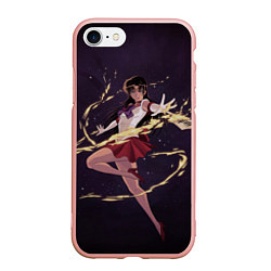 Чехол iPhone 7/8 матовый SAILOR MARS, цвет: 3D-светло-розовый