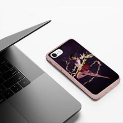 Чехол iPhone 7/8 матовый SAILOR MARS, цвет: 3D-светло-розовый — фото 2
