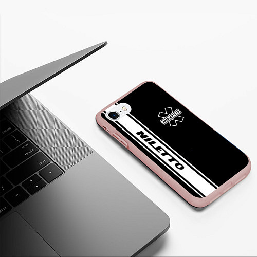Чехол iPhone 7/8 матовый NILETTO / 3D-Светло-розовый – фото 3