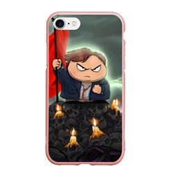 Чехол iPhone 7/8 матовый Eric Cartman, цвет: 3D-светло-розовый