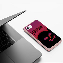 Чехол iPhone 7/8 матовый Bullet For My Valentine, цвет: 3D-светло-розовый — фото 2