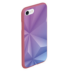 Чехол iPhone 7/8 матовый Геометрический градиент, цвет: 3D-малиновый — фото 2