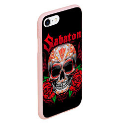 Чехол iPhone 7/8 матовый SABATON, цвет: 3D-светло-розовый — фото 2