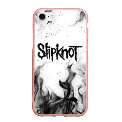 Чехол iPhone 7/8 матовый SLIPKNOT, цвет: 3D-светло-розовый