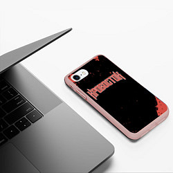 Чехол iPhone 7/8 матовый Кровосток, цвет: 3D-светло-розовый — фото 2