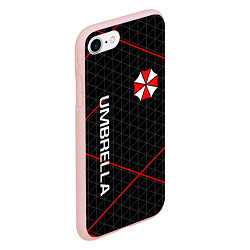 Чехол iPhone 7/8 матовый UMBRELLA CORP, цвет: 3D-светло-розовый — фото 2