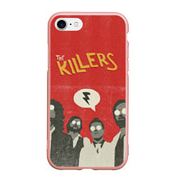Чехол iPhone 7/8 матовый The Killers, цвет: 3D-светло-розовый