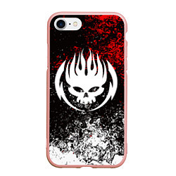 Чехол iPhone 7/8 матовый THE OFFSPRING, цвет: 3D-светло-розовый