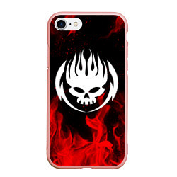 Чехол iPhone 7/8 матовый THE OFFSPRING, цвет: 3D-светло-розовый